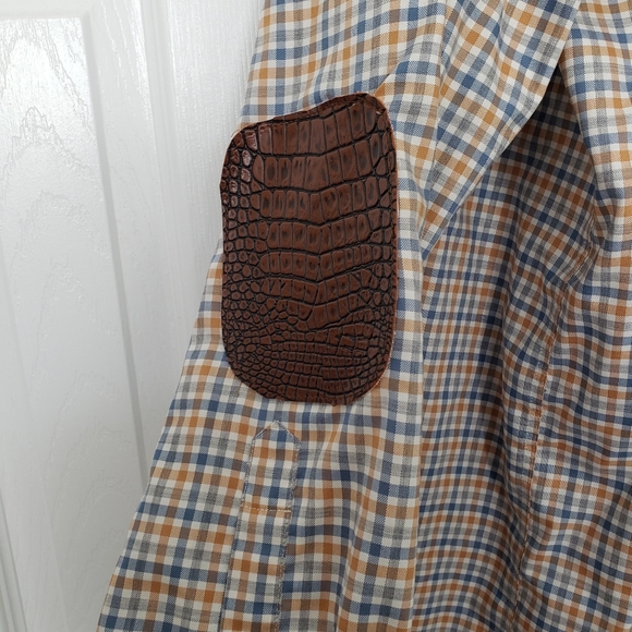 L.L. Bean Button Front Shirt Mens XXL Tall Wrinkle Resistant Casual Biege Plaid - Picture 5 of 5